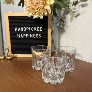 Set of 3 Mikasa Berkeley Double Old Fashioned Glass 359058